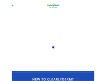 Tablet Screenshot of clearlyderm.com